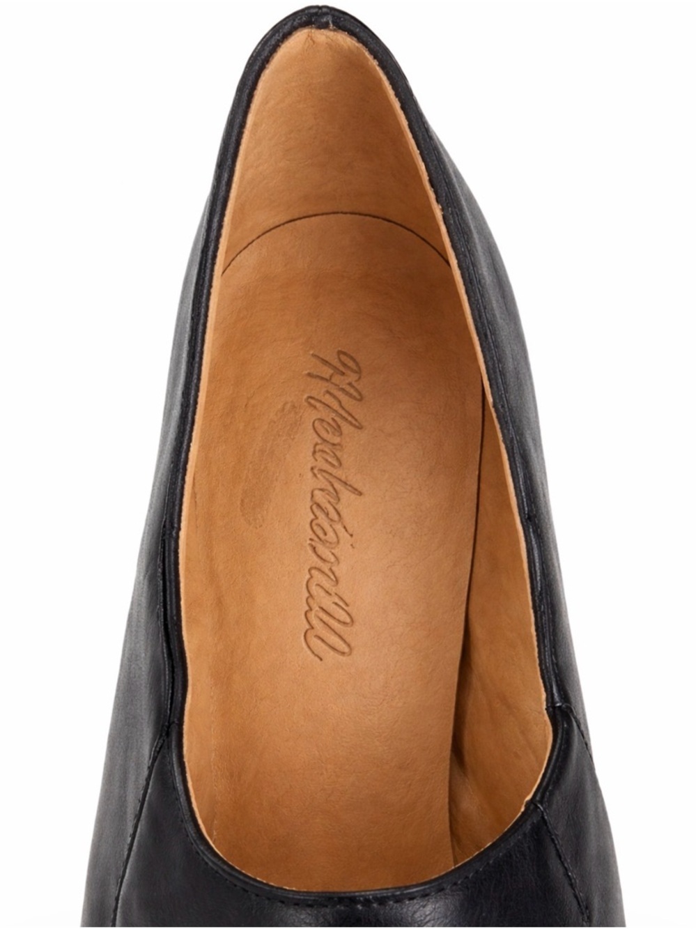 Madewell Black Leather Slip-On Ankle Shoes - Size 9.5 - Picture 2 of 3
